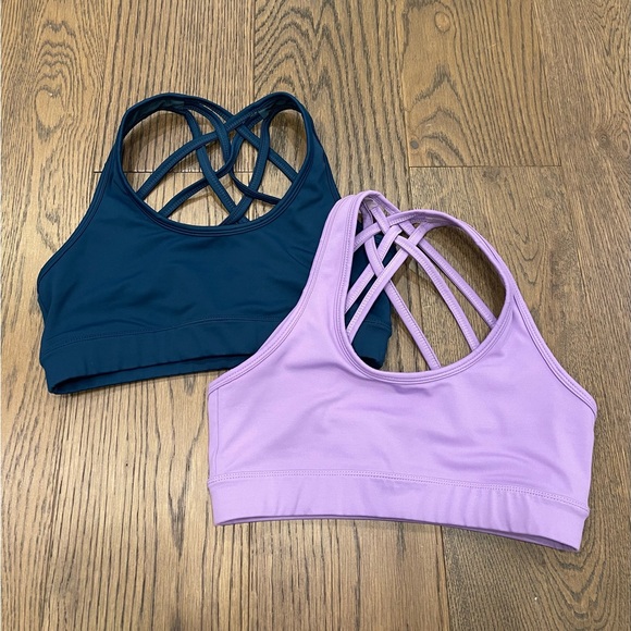 Expntl Athletics Lot 2 Sports Bras S Small Caitlin Miller Blogger - Picture 1 of 3